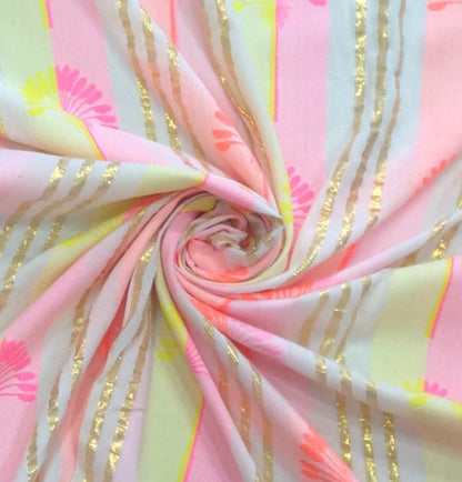 Multicolor Cotton Acrylic Lurex Lightweight Jacquard | SKU: J-583