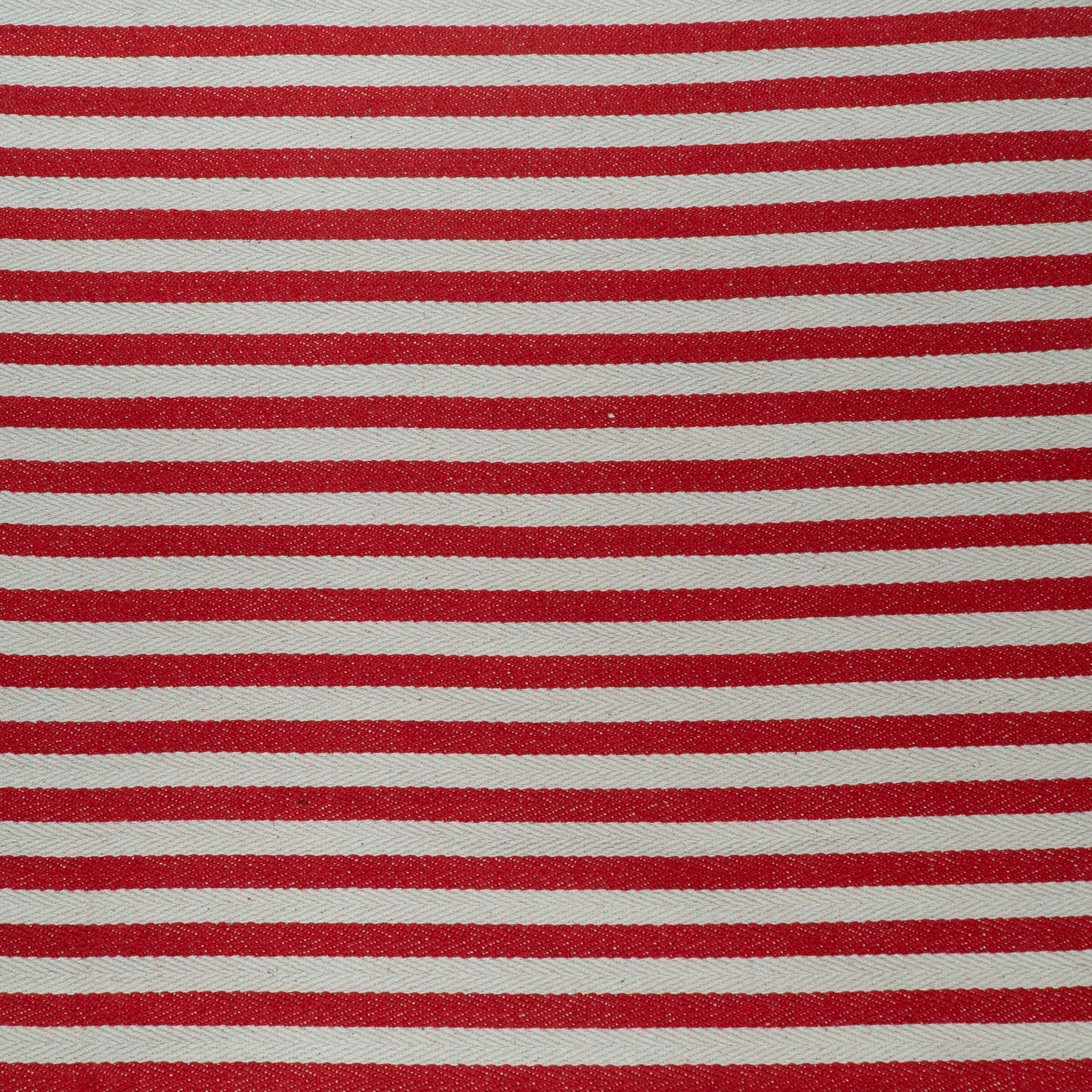 Red & White Stripe Cotton Jacquard | SKU: J-587
