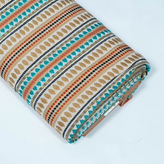 Multicolor Capsule Design Cotton Acrylic Jacquard | SKU: J-588