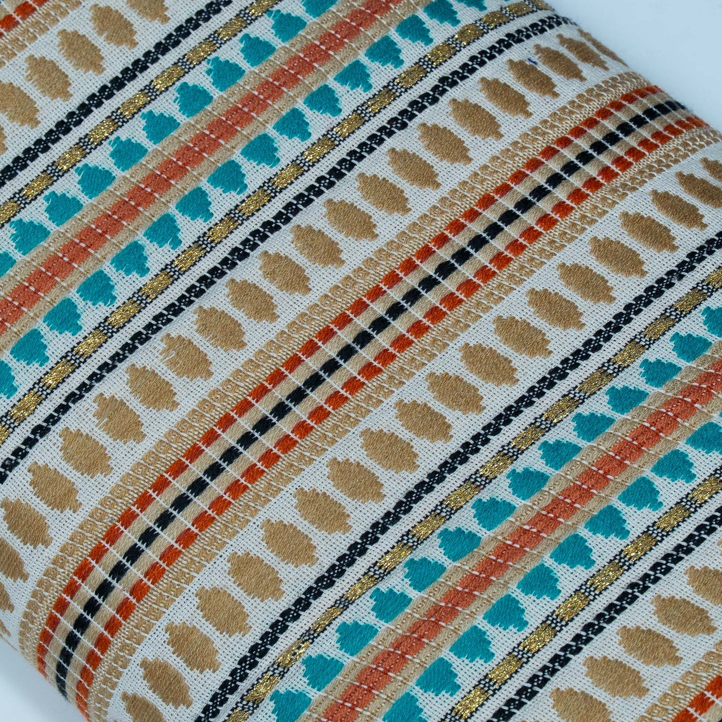 Multicolor Capsule Design Cotton Acrylic Jacquard | SKU: J-588