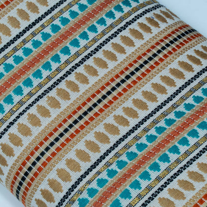 Multicolor Capsule Design Cotton Acrylic Jacquard | SKU: J-588