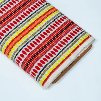 Multicolor Capsule Design Cotton Acrylic Jacquard | SKU: J-589