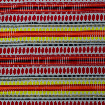 Multicolor Capsule Design Cotton Acrylic Jacquard | SKU: J-589