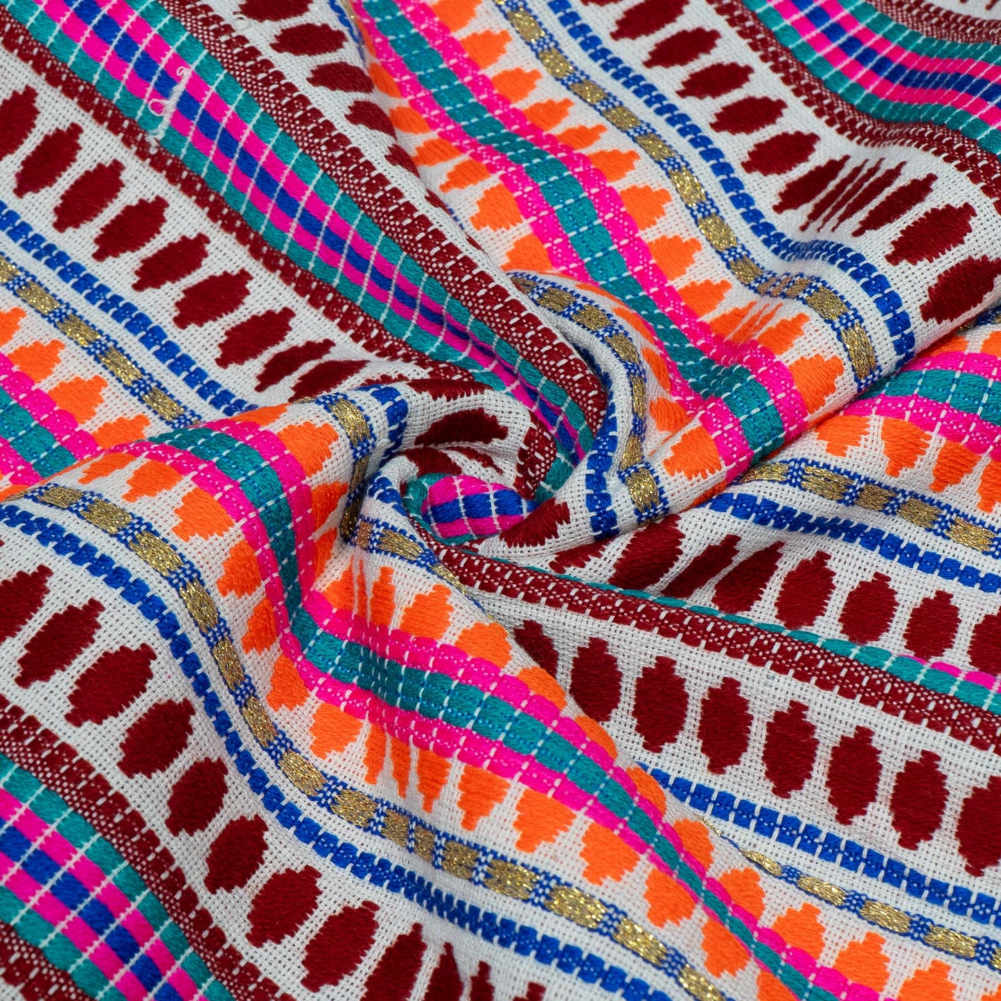 Multicolor Capsule Cotton Acrylic Jacquard | SKU: J-590