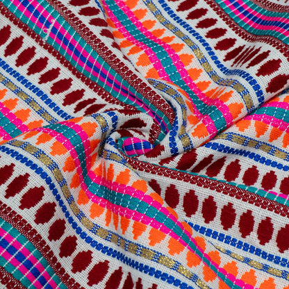 Multicolor Capsule Cotton Acrylic Jacquard | SKU: J-590