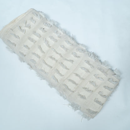 White Dyeable Cotton Tuftting Jacquard | SKU: J-592