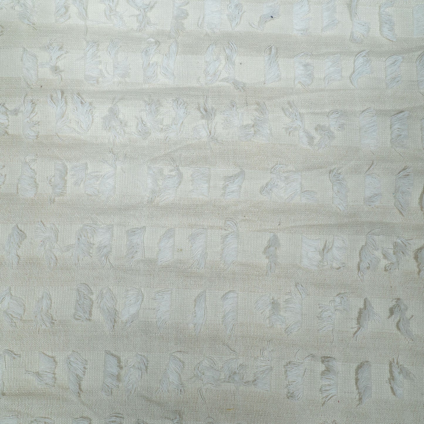 White Dyeable Cotton Tuftting Jacquard | SKU: J-592