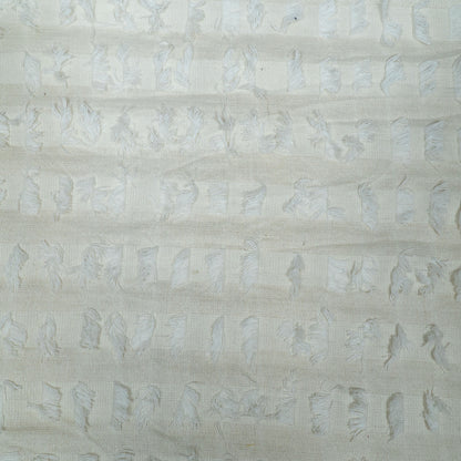 White Dyeable Cotton Tuftting Jacquard | SKU: J-592