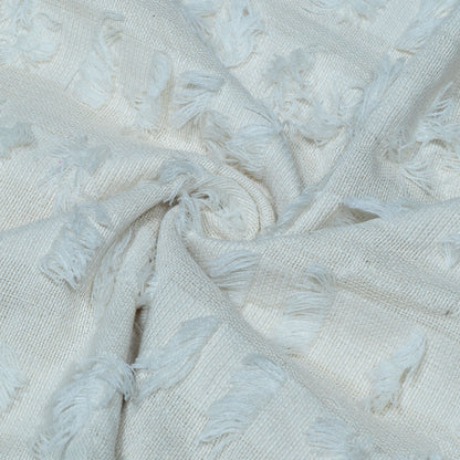 White Dyeable Cotton Tuftting Jacquard | SKU: J-592