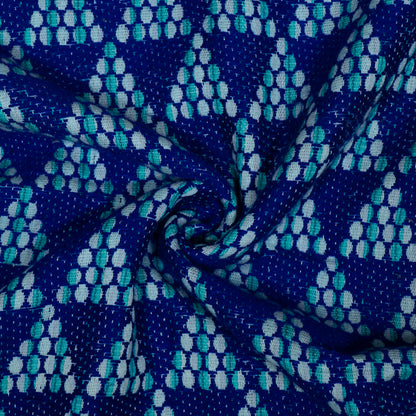 Blue Cotton Acrylic Jacquard | SKU: J-88