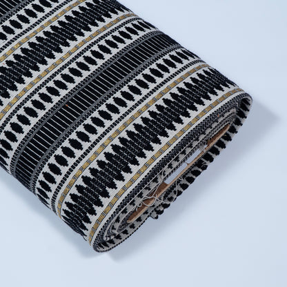 Black & White Capsule Lurex Cotton Blend Jacquard | SKU: J-9