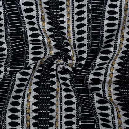 Black & White Capsule Lurex Cotton Blend Jacquard | SKU: J-9