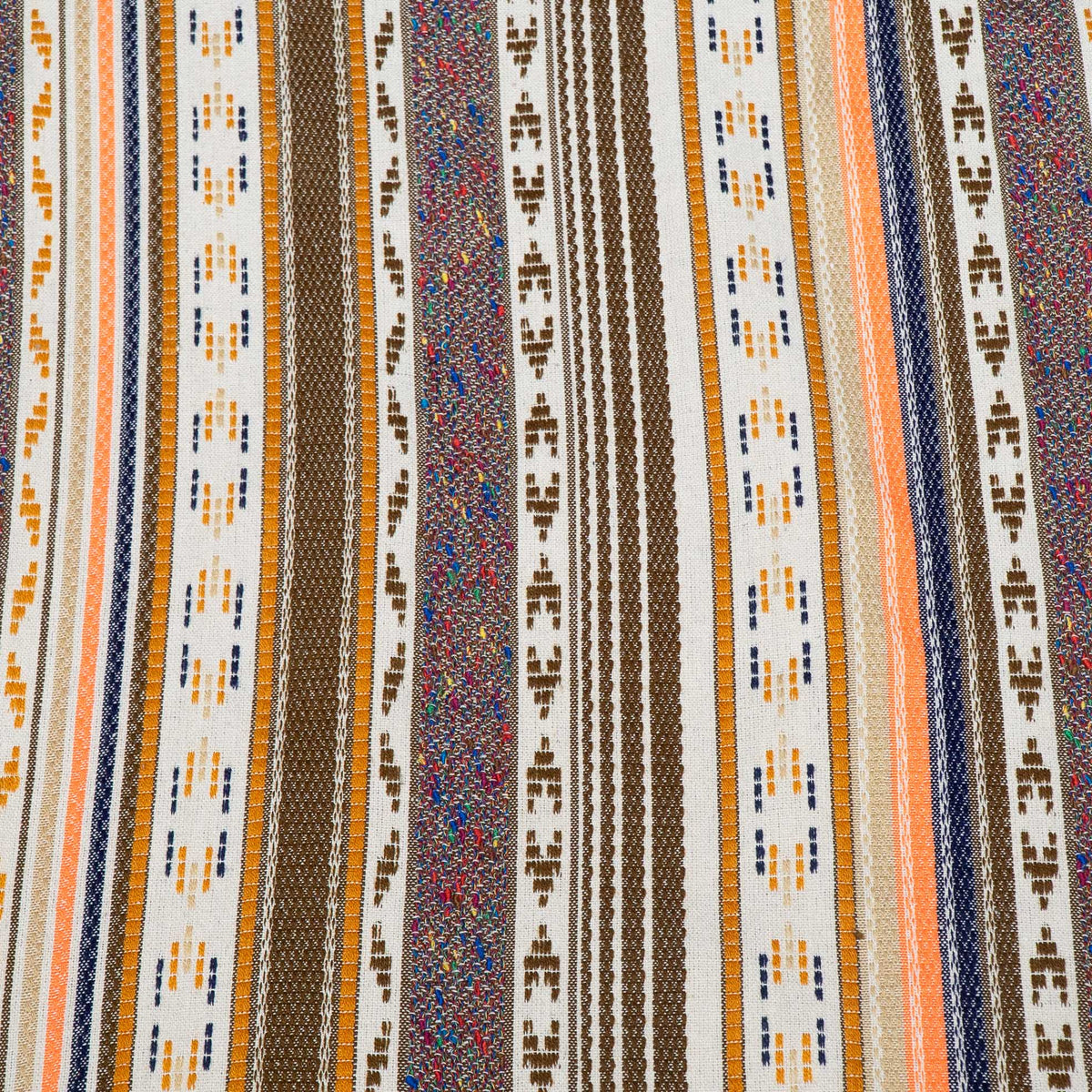 Multicolor Stripe Cotton Blend Jacquard Fabric for Furnishing | Width: 44"