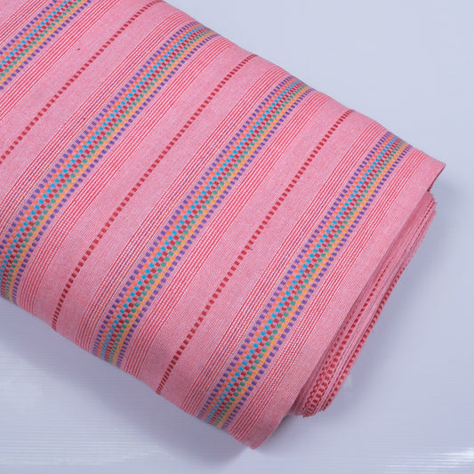 Pink & Multicolor Lightweight Cotton Jacquard (SKU: JD-83)