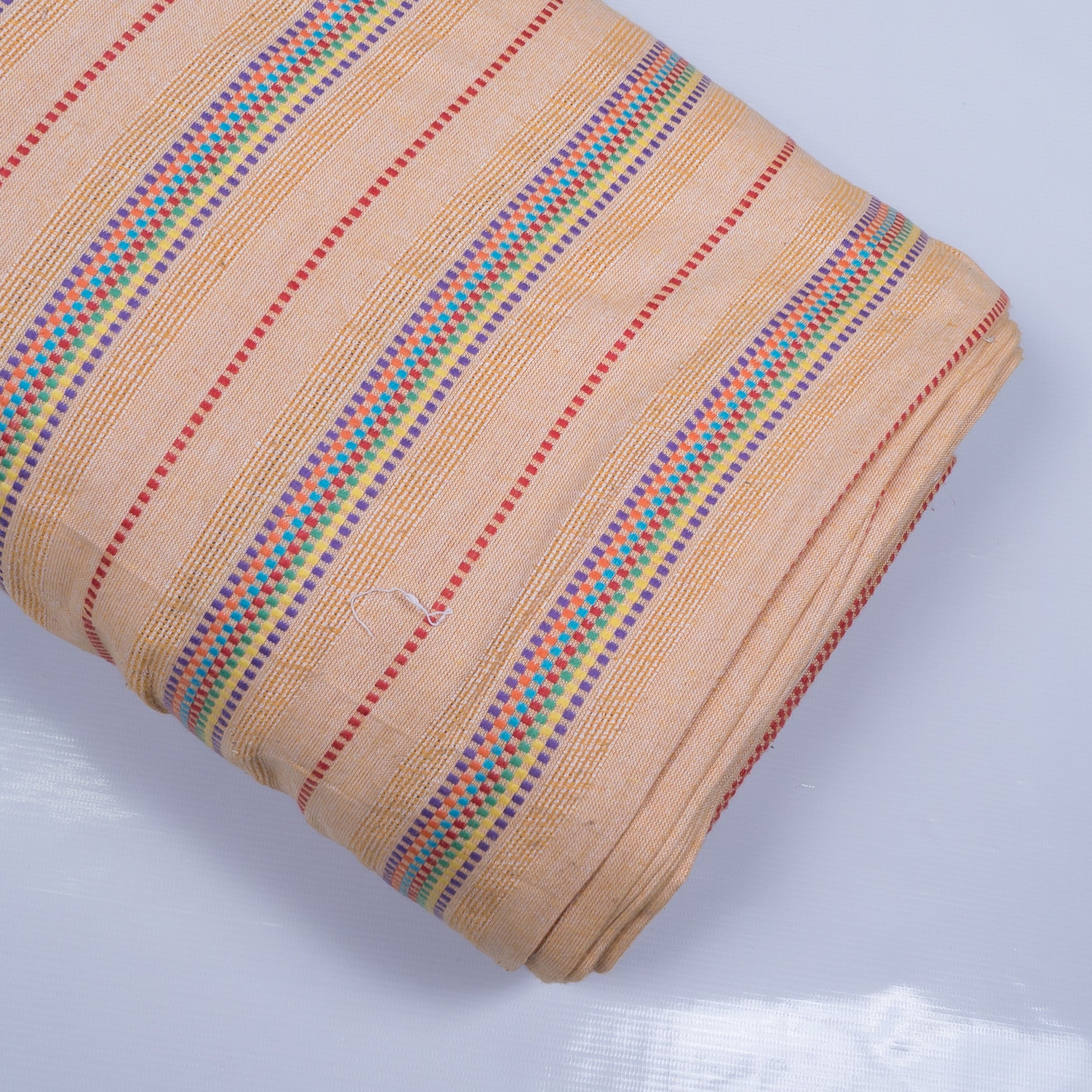 Yellow Musturd & Multicolor Lightweight Cotton Jacquard (SKU: JD-84)