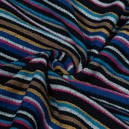 Multicolor Stripe Design Cotton Blend Jacquard | SKU: JDD-151