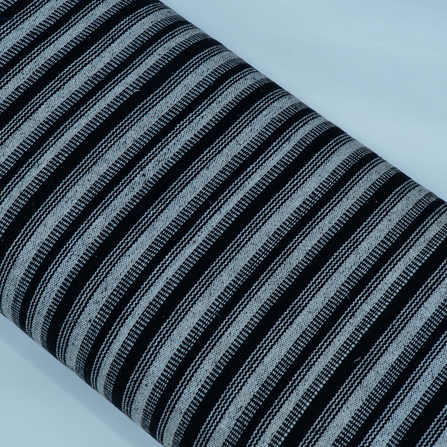 Black & White Stripe Design Cotton Blend Jacquard | SKU: JDD-152
