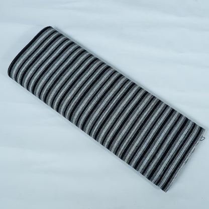 Black & White Stripe Design Cotton Blend Jacquard | SKU: JDD-152