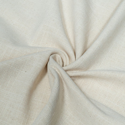 Off White Cotton Slub Fabric | SKU: JDD-172