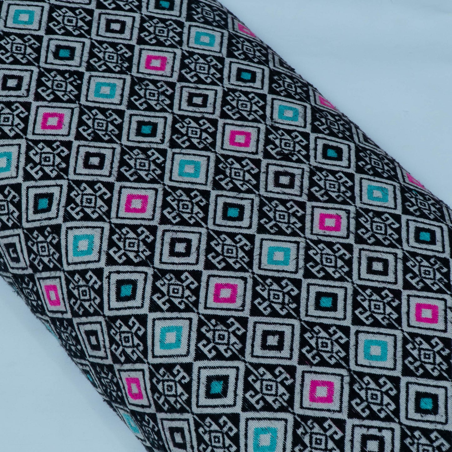 Multi Colors Cotton Jacquard Fabric | SKU: JDD-173