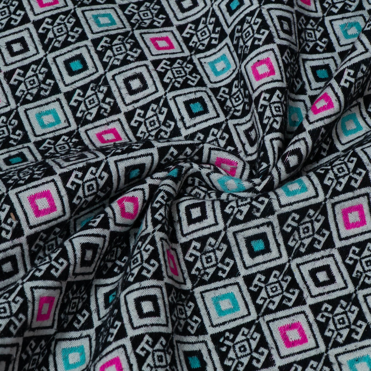 Multi Colors Cotton Jacquard Fabric | SKU: JDD-173