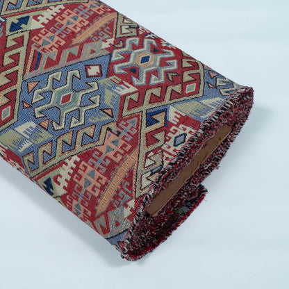 Multicolor Geometric Design Cotton Blend Jacquard | SKU: JDD-186