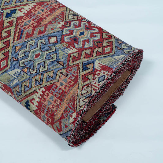 Multicolor Geometric Design Cotton Blend Jacquard | SKU: JDD-186