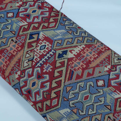 Multicolor Geometric Design Cotton Blend Jacquard | SKU: JDD-186