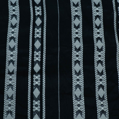 Black & White Cotton Blend Jacquard with Lurex | SKU: JDD-217
