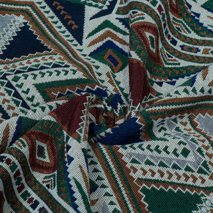 Multicolor Geometric Design Cotton Blend Jacquard | SKU: JDD-227