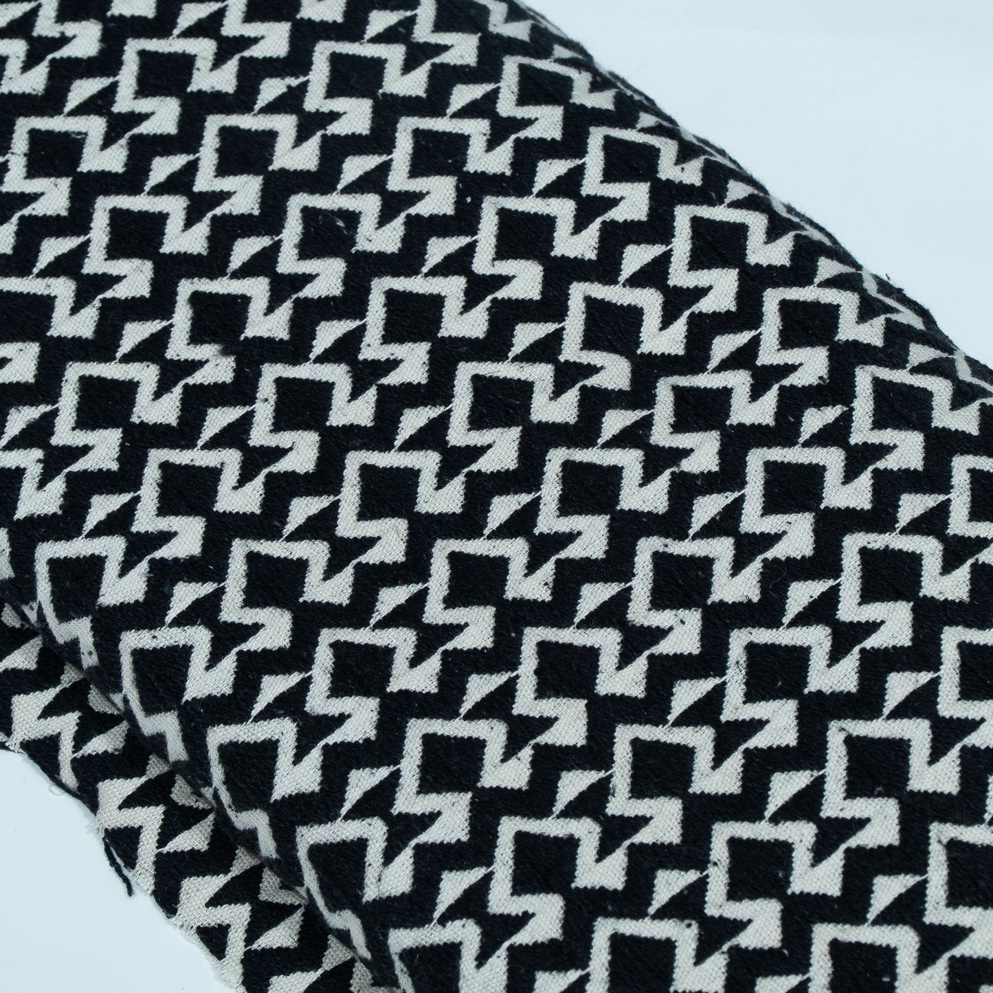 Black & White Abstract Design Cotton Blend Jacquard | SKU: JDD-280