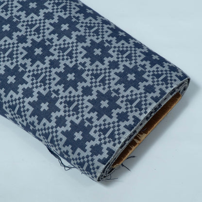 Blue & Grey color Abstract Design Cotton Blend Jacquard | SKU: JDD-286