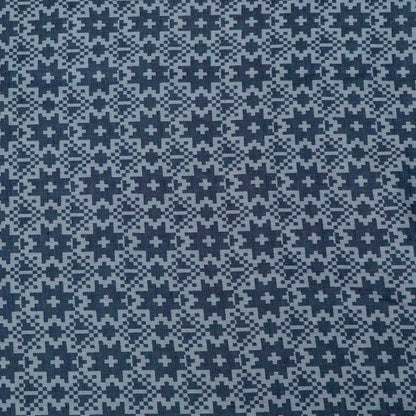 Blue & Grey color Abstract Design Cotton Blend Jacquard | SKU: JDD-286