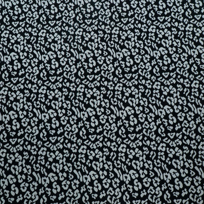 Black & White Leopard Design Cotton Blend Jacquard | SKU: JDD-299