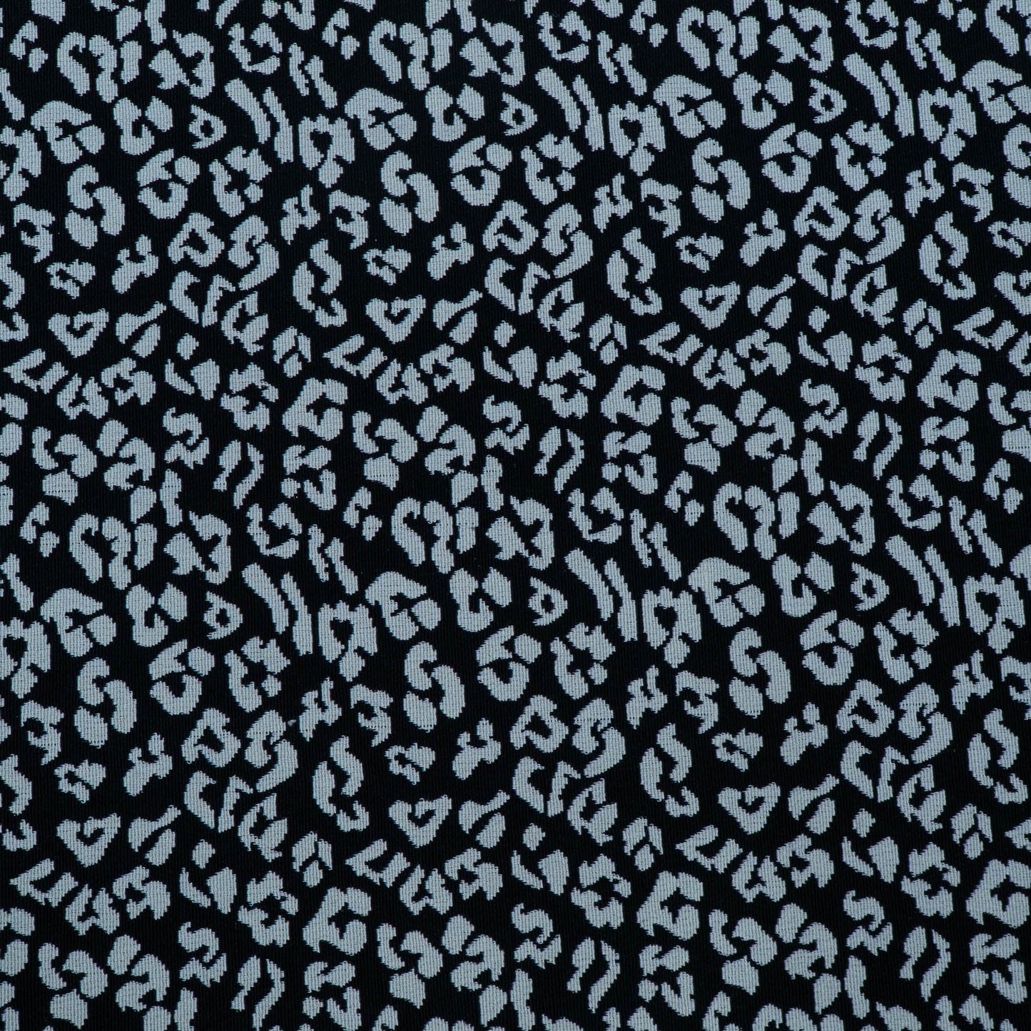 Black & White Leopard Design Cotton Blend Jacquard | SKU: JDD-299