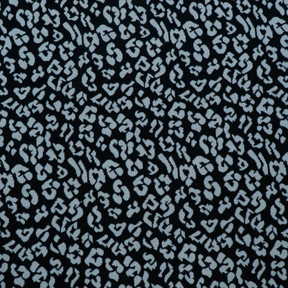 Black & White Leopard Design Cotton Blend Jacquard | SKU: JDD-299