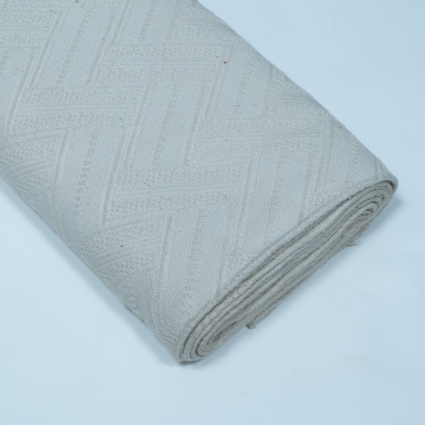 Off White Textured Dyeable Cotton Jacquard | SKU: JDD-301