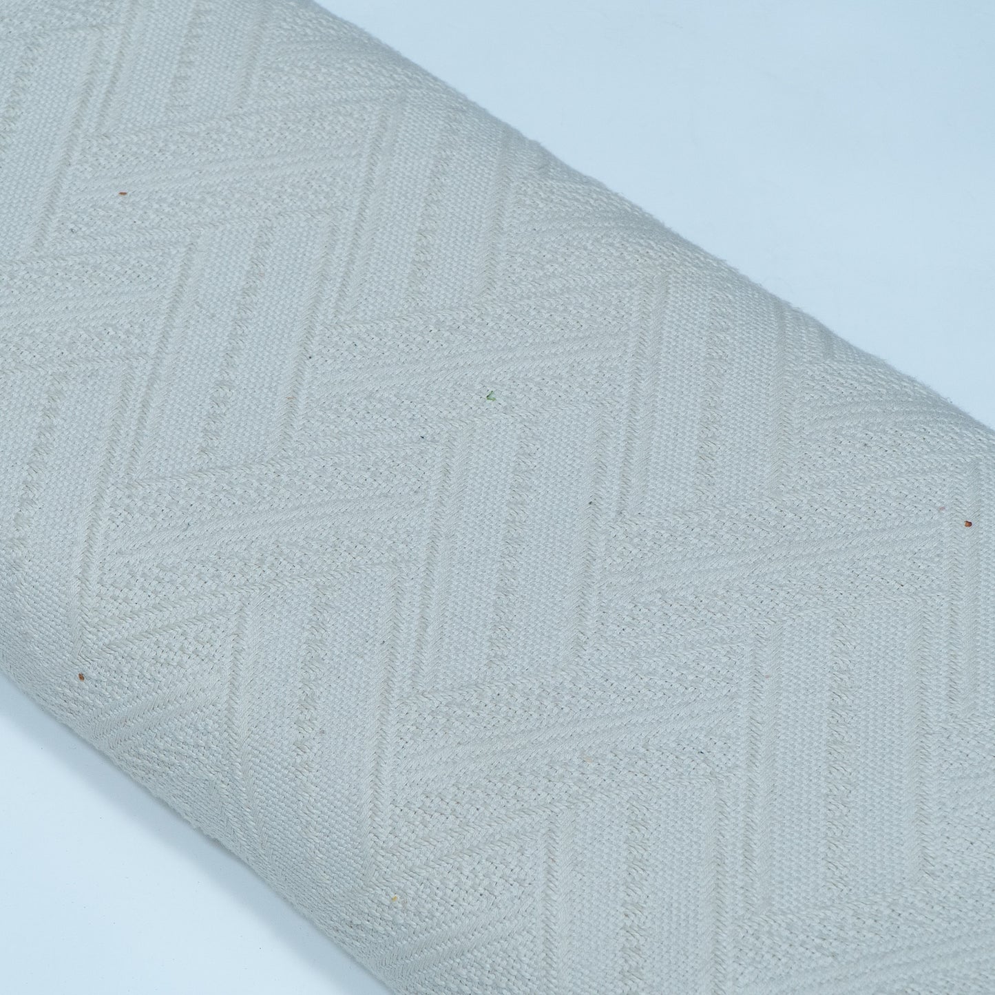 Off White Textured Dyeable Cotton Jacquard | SKU: JDD-301