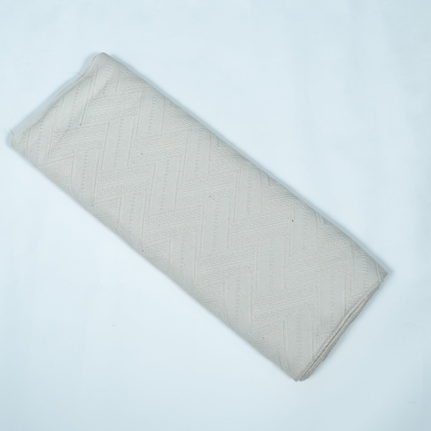 Off White Textured Dyeable Cotton Jacquard | SKU: JDD-301