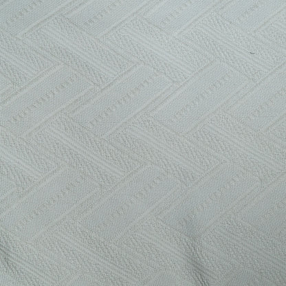 Off White Textured Dyeable Cotton Jacquard | SKU: JDD-301