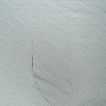 Off White Textured Dyeable Cotton Jacquard | SKU: JDD-301