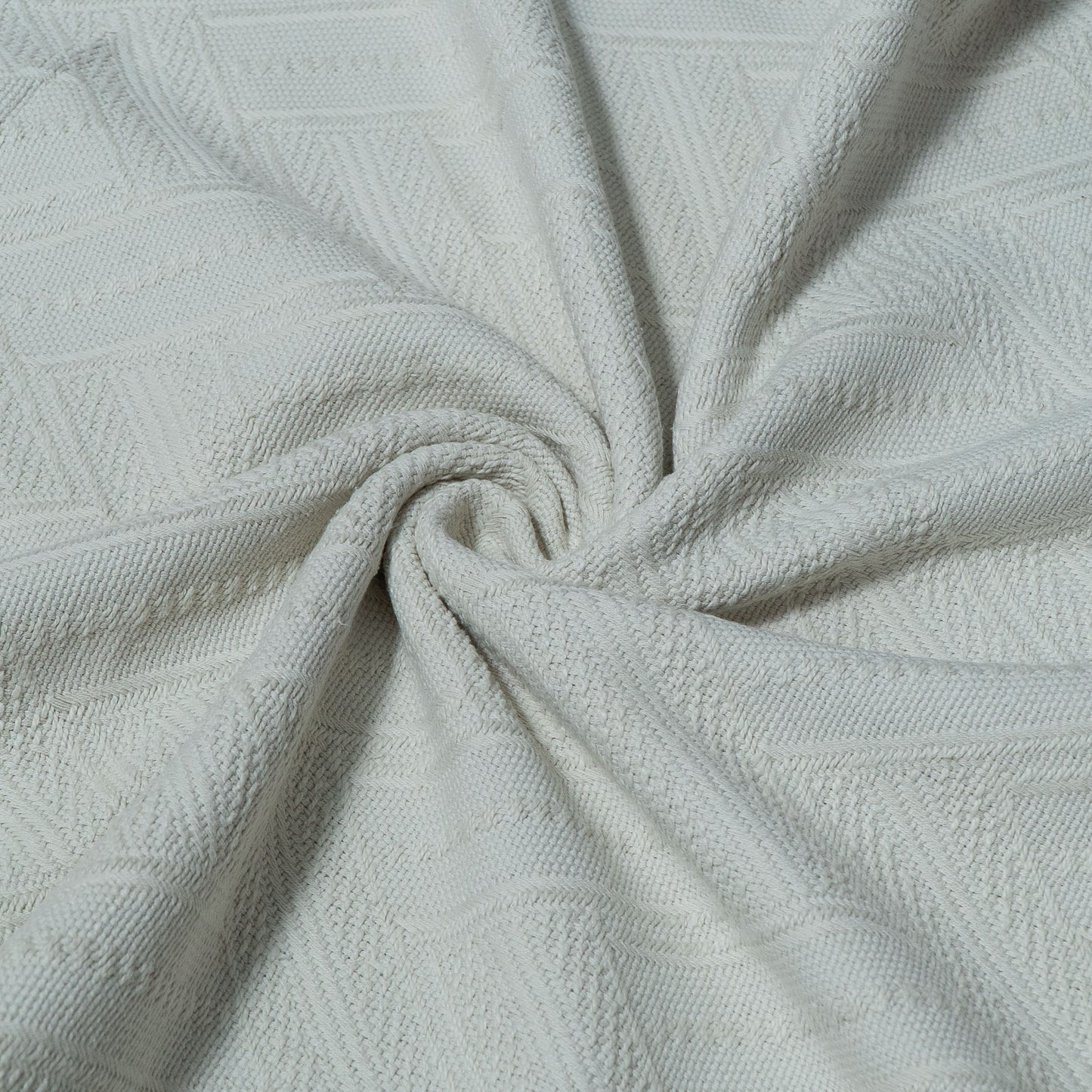 Off White Textured Dyeable Cotton Jacquard | SKU: JDD-301