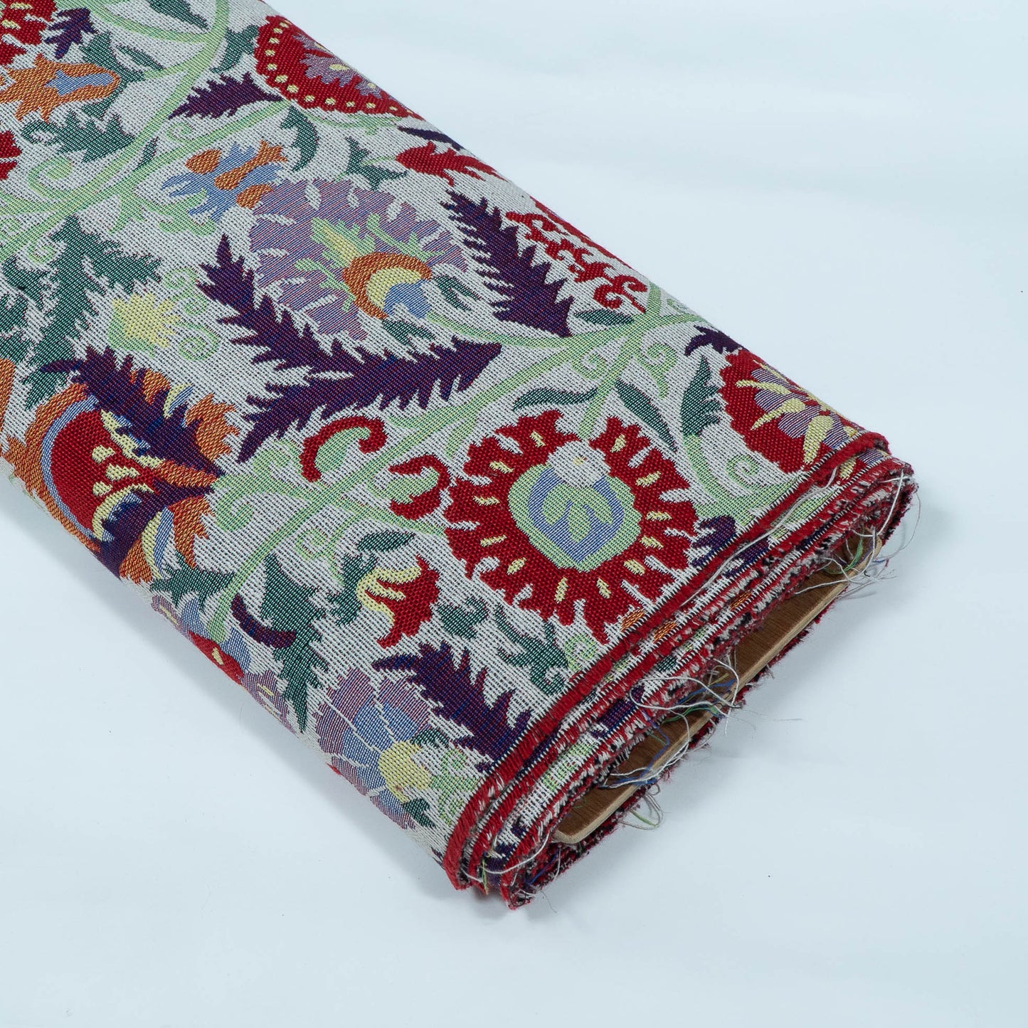 Multicolor Floral Design Cotton Blend Jacquard | SKU: JDD-303
