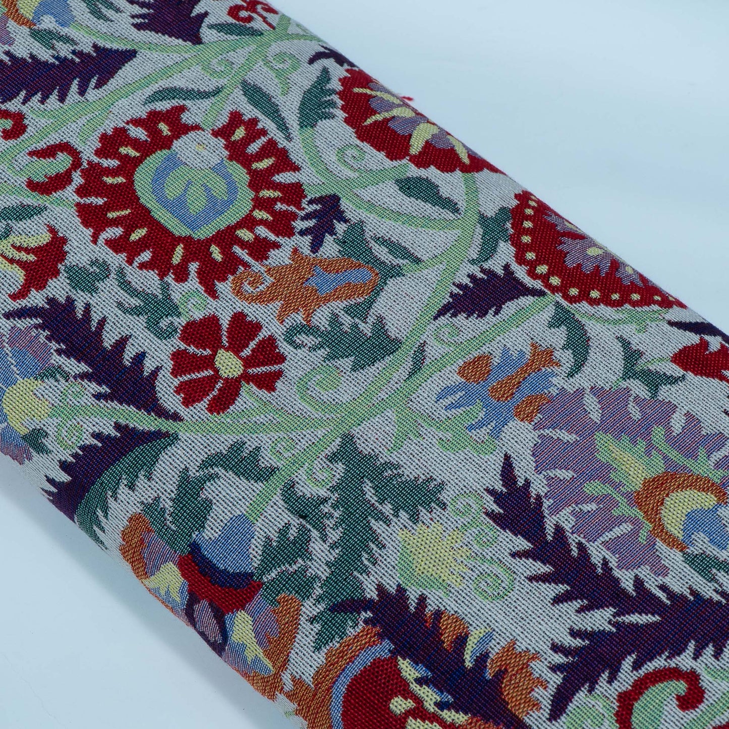 Multicolor Floral Design Cotton Blend Jacquard | SKU: JDD-303