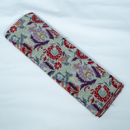Multicolor Floral Cotton Blend Jacquard | SKU: JDD-303