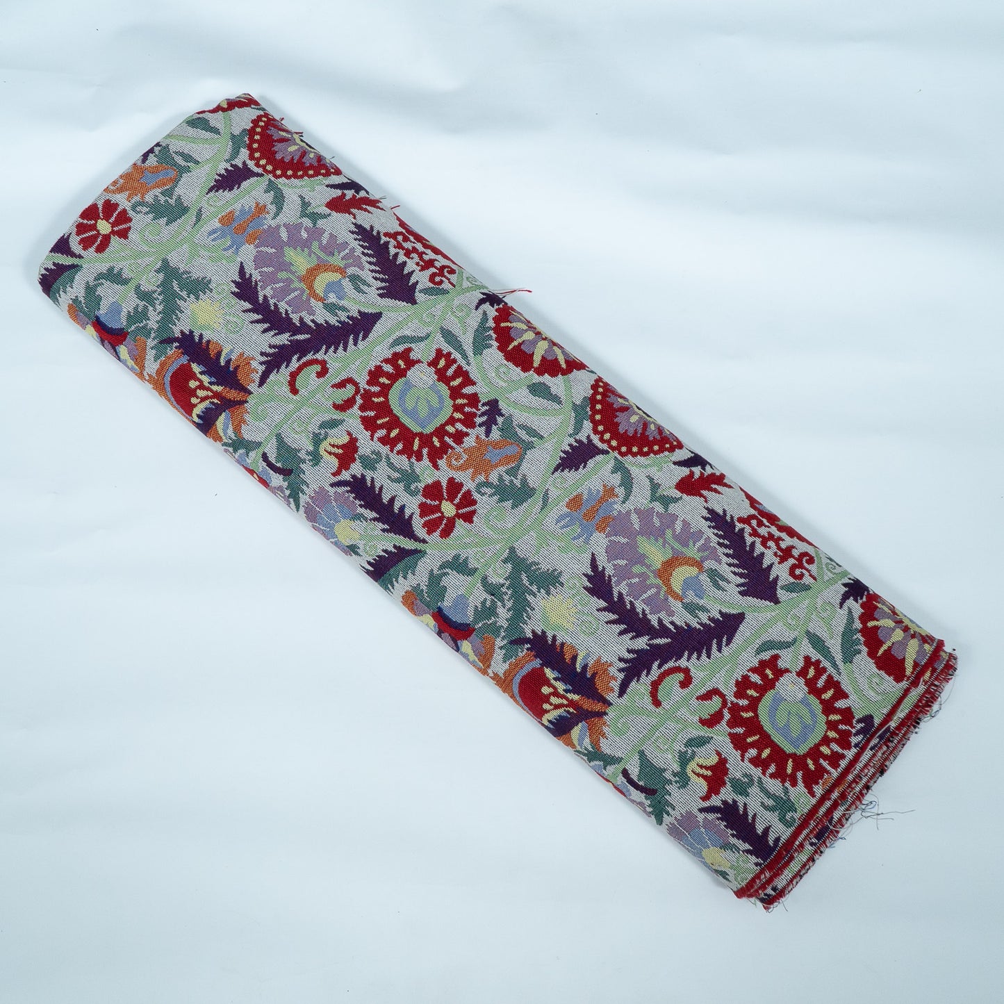 Multicolor Floral Design Cotton Blend Jacquard | SKU: JDD-303