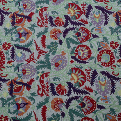 Multicolor Floral Cotton Blend Jacquard | SKU: JDD-303