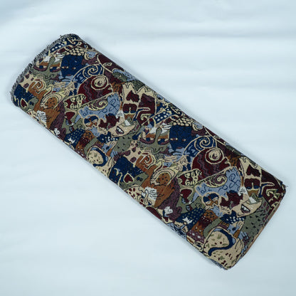 Multicolor Design Cotton Blend Jacquard | SKU: JDD-310