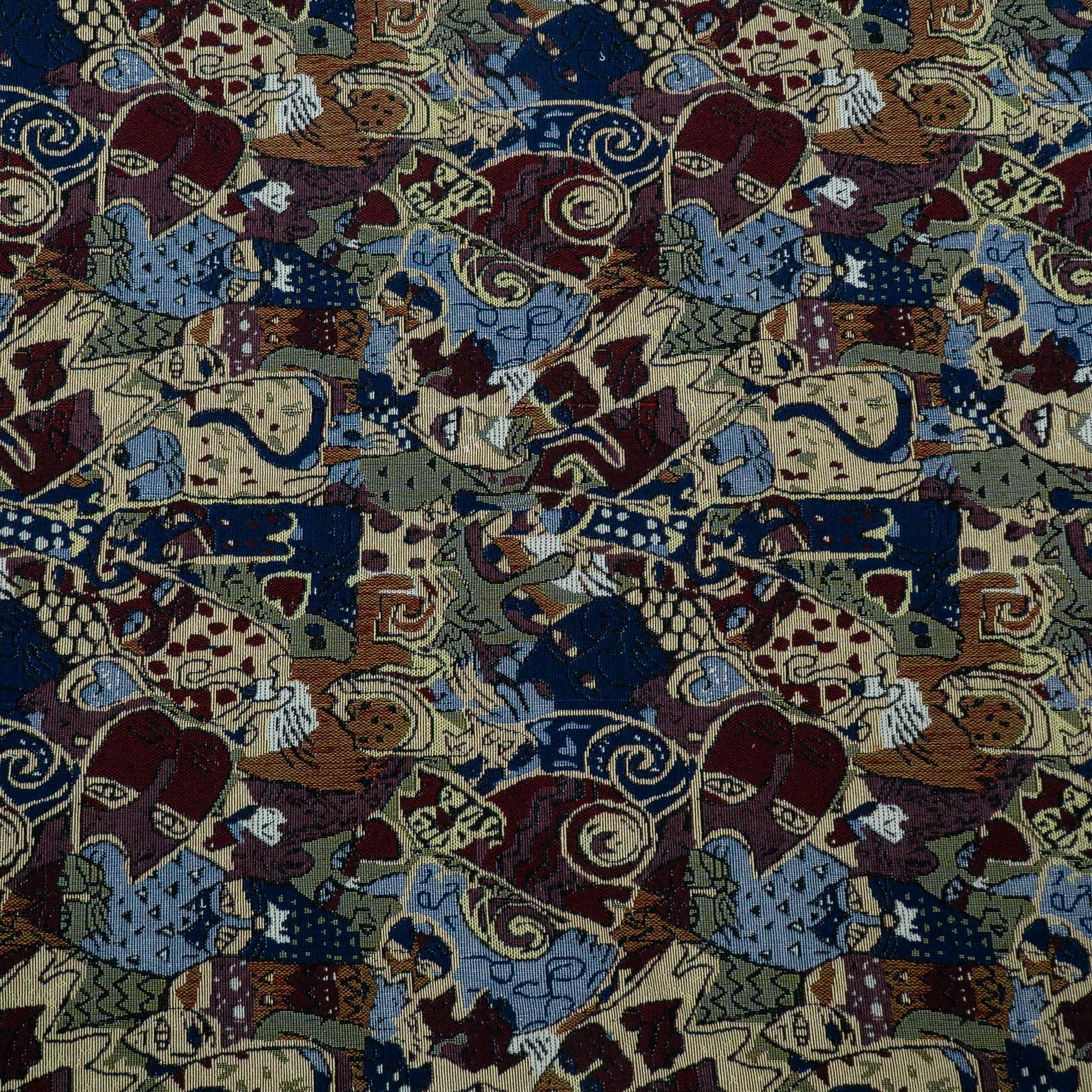 Multicolor Design Cotton Blend Jacquard | SKU: JDD-310