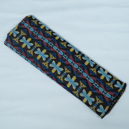 Multicolor Abstract Design Cotton Blend Jacquard | SKU : JDD-313